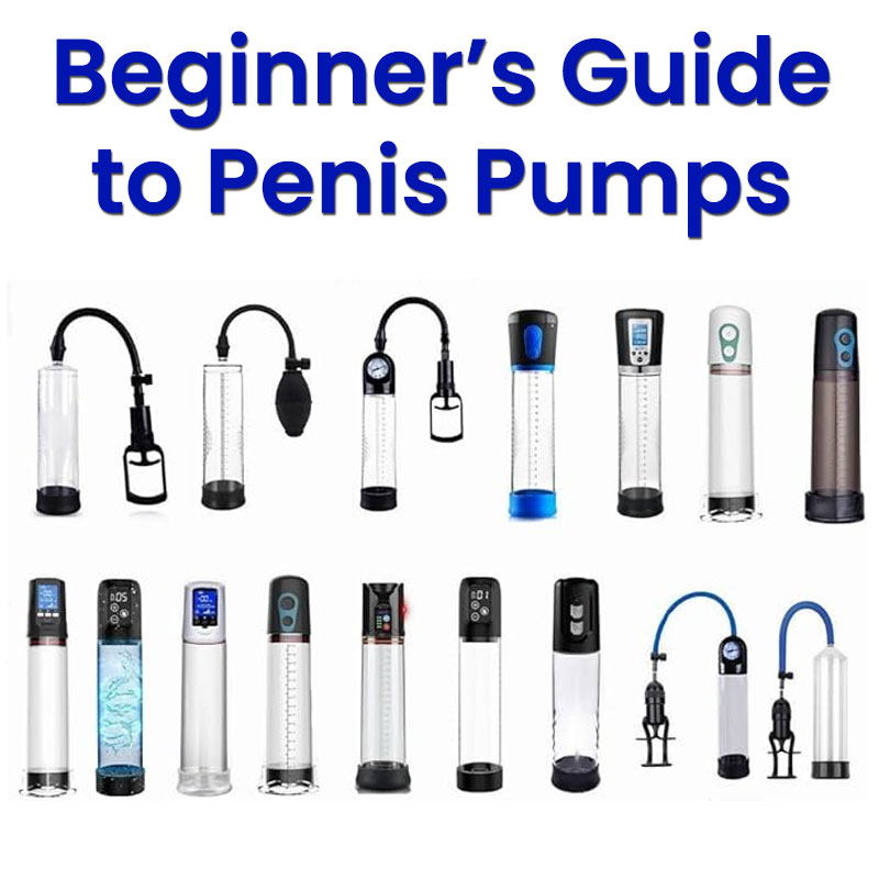 An image of an array of penis pumps on display.