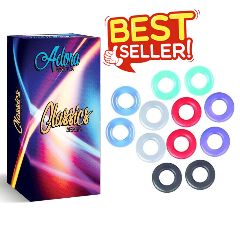 Adora Baller's Dozen 12-Pack Cock Ring Set