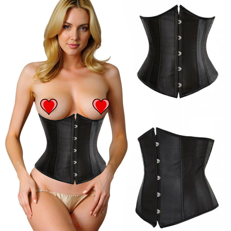 Adora Vixen Underbust Corset - Black - 2XL