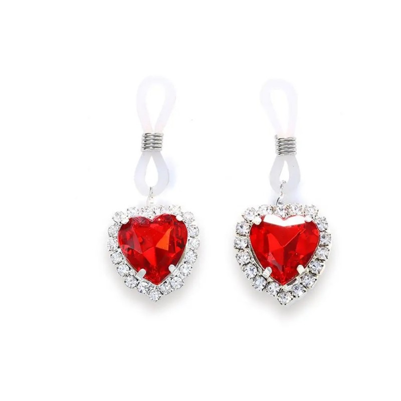 Crown Jewels Nipple Jewelry - Red