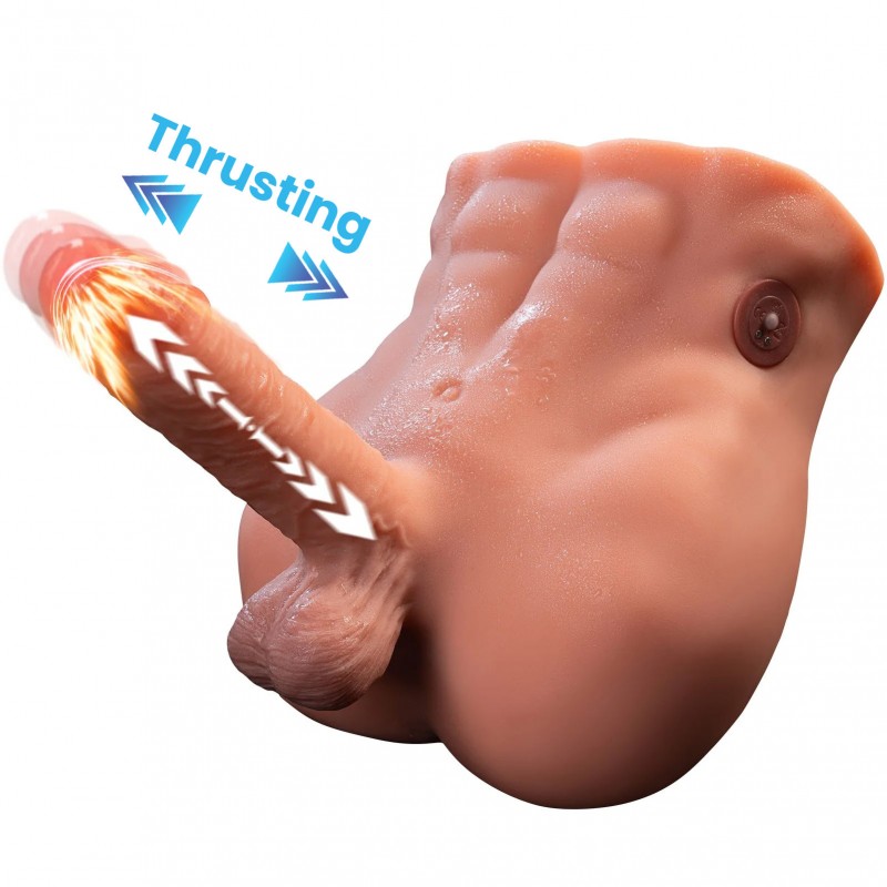 Thrusting Thor - 7 Inch Thrusting Dildo Male Torso