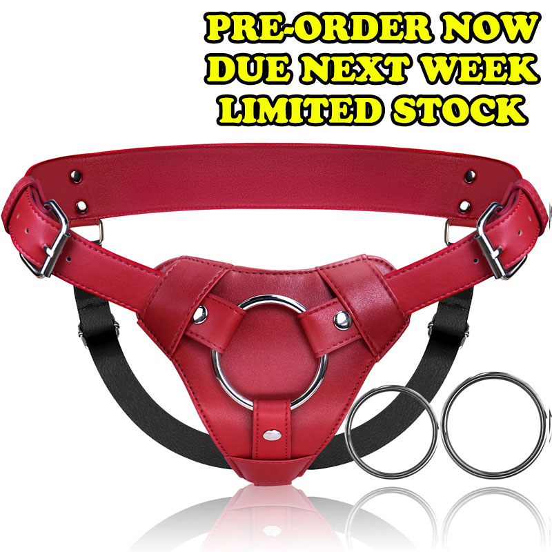 Athena Dominus Strap-On Harness - Red