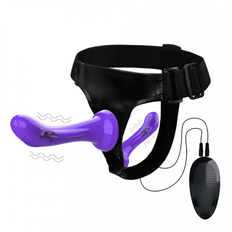 Cumclose Vibrating Double Penetraltion Strap on