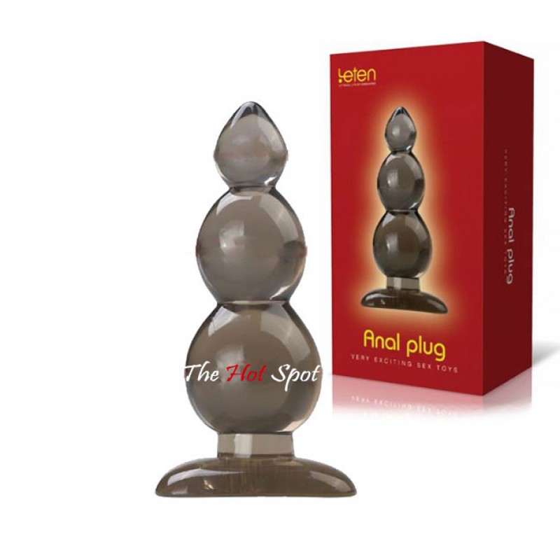 Leten Super Soft Crystal Butt Plug - Style 3