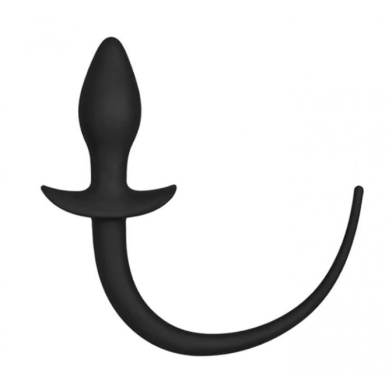 Adora Dog Tail Butt Plug - Black