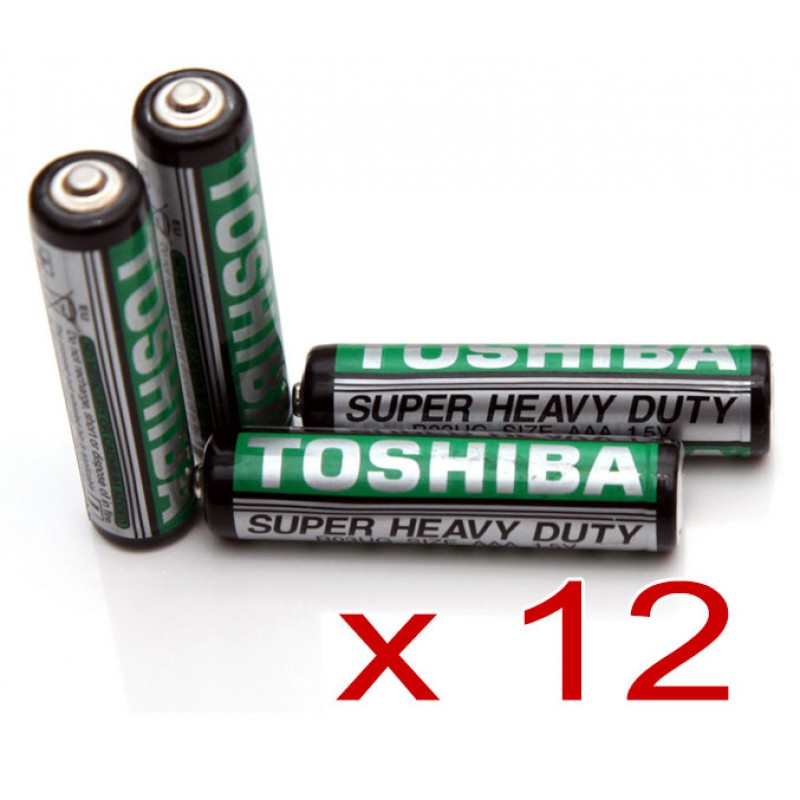 Batteries AAA Super Heavy Duty Toshiba - 12 Pack