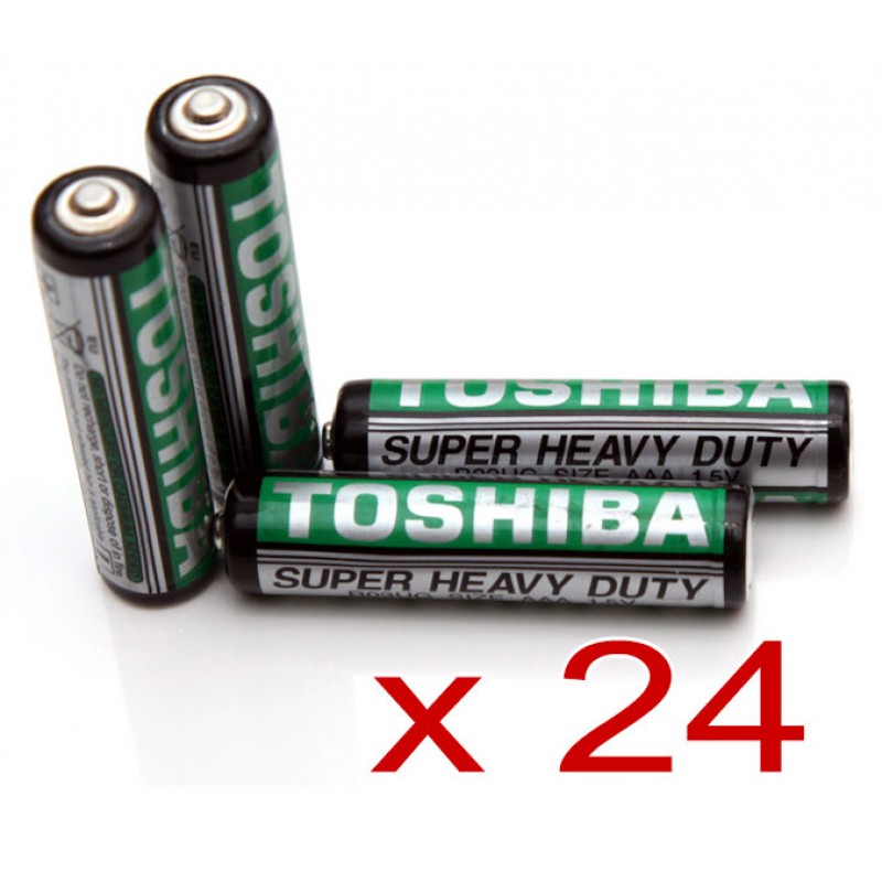 Batteries AAA Super Heavy Duty Toshiba - 24 Pack