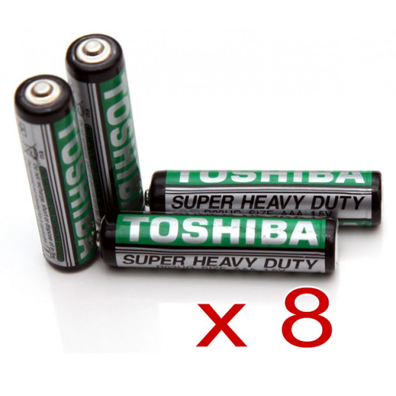 Batteries AAA Super Heavy Duty Toshiba - 8 Pack