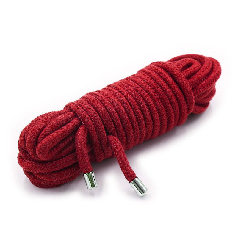 Adora Erotica Deluxe 10 Meter Silk Rope - Red