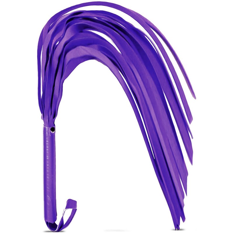 Adora 56cm Leather Bondage Whip - Purple