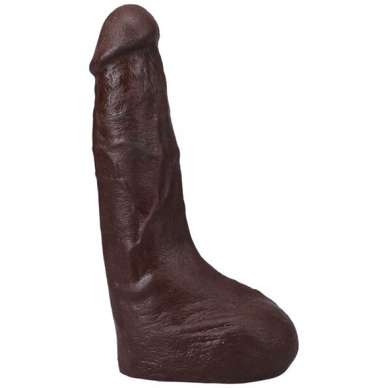 The Realistic Cock Squirting Cock 9.5" with Vac-U-Lock - Chocolate