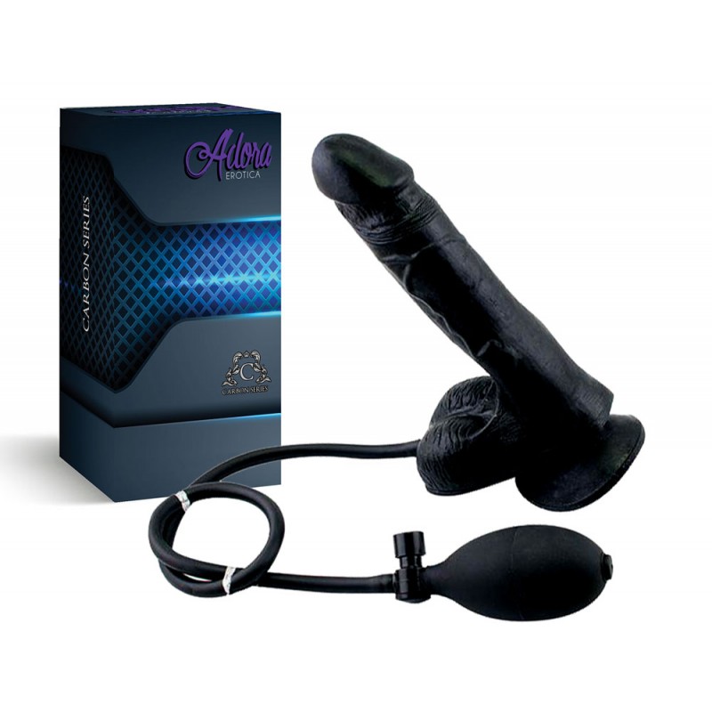 Adora Erotica Inflatable Dildo - Black