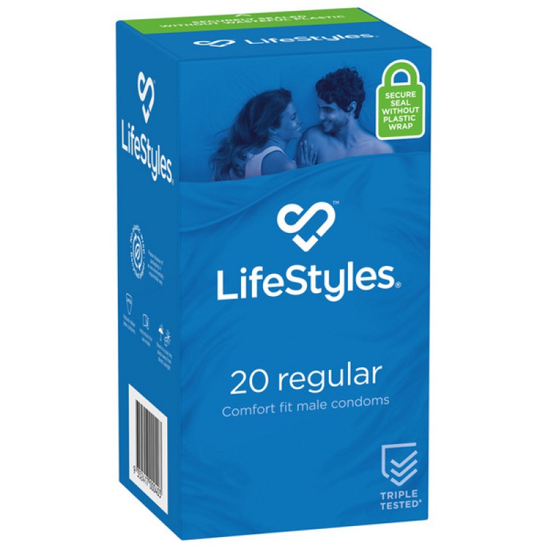 Ansell Lifestyles Regular Condoms 20 Pack