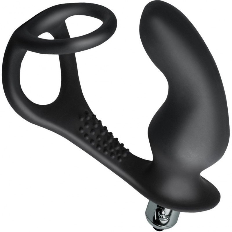 Rocks Off RO-Zen Pro 10-Speed Vibrating Silicone  Butt Plug & Penis Strap