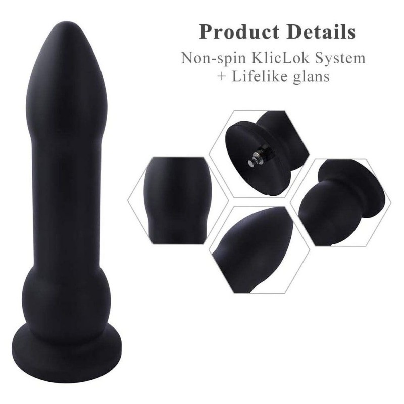 Hismith 10.43" Bullet Silicone Anal Plug with KlicLok System