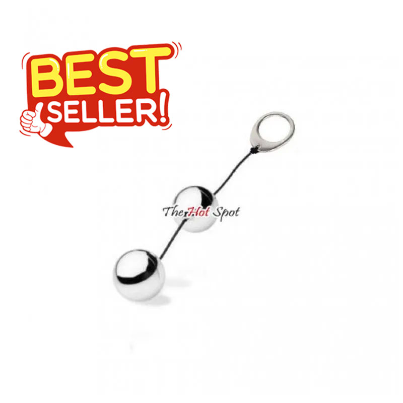 Adora Solid Chrome Metal Kegel Ben Wah Balls - 2 Balls