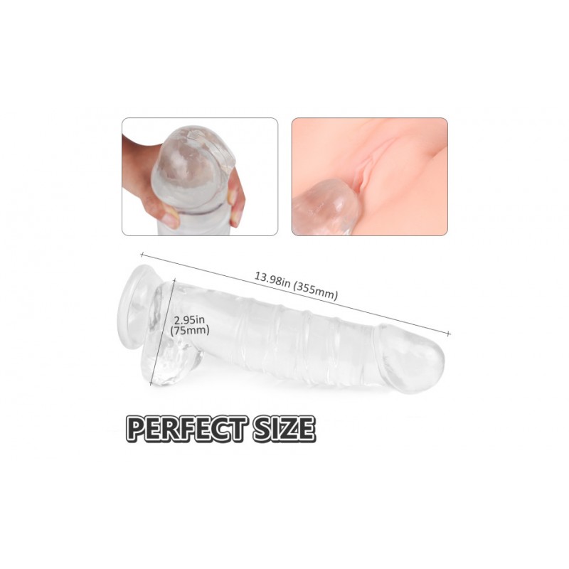 Denny Dong w Balls Clear XXL Denny Dong w Balls Clear XXL