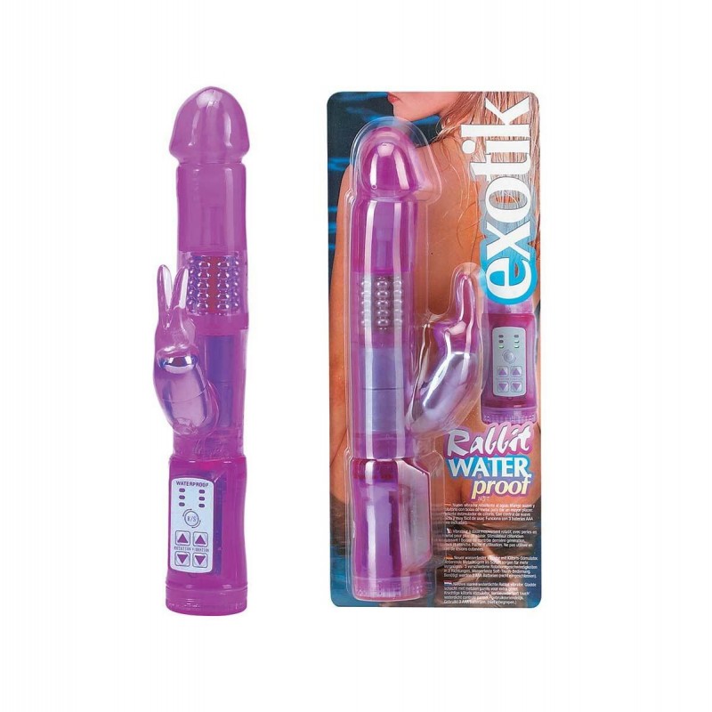 Exotik Rabbit 6'' Pearl Vibrator - Purple