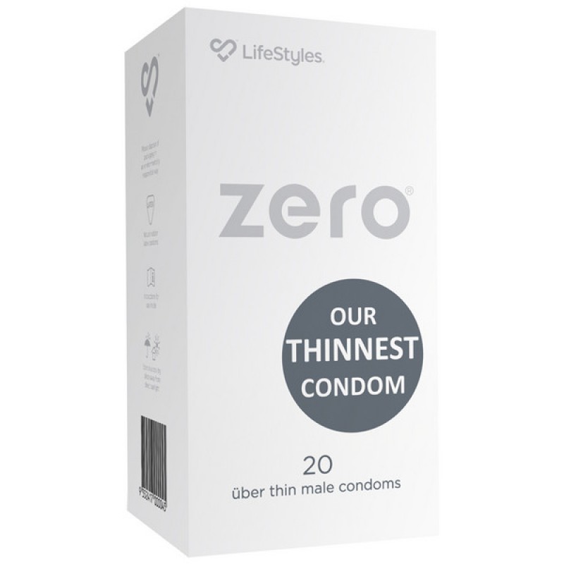 Ansell Lifestyles Zero Uber Thin Condoms 20 Pack