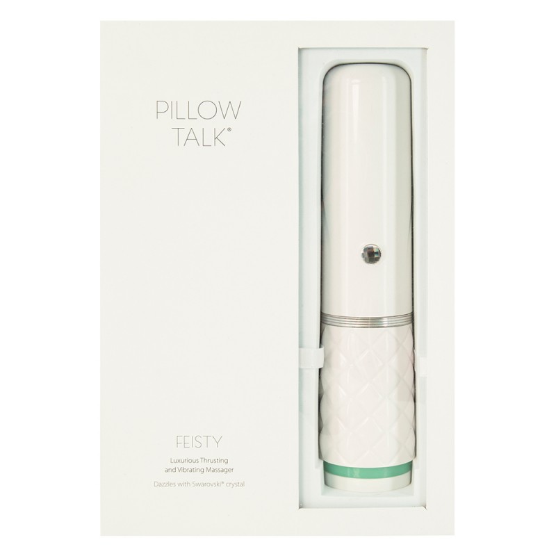 Pillow Talk Feisty Thrusting Massager - Teal