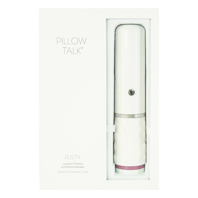 Pillow Talk Feisty Thrusting Massager - Pink