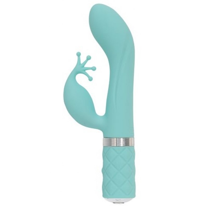 Pillow Talk Kinky Rabbit Vibrator - Teal