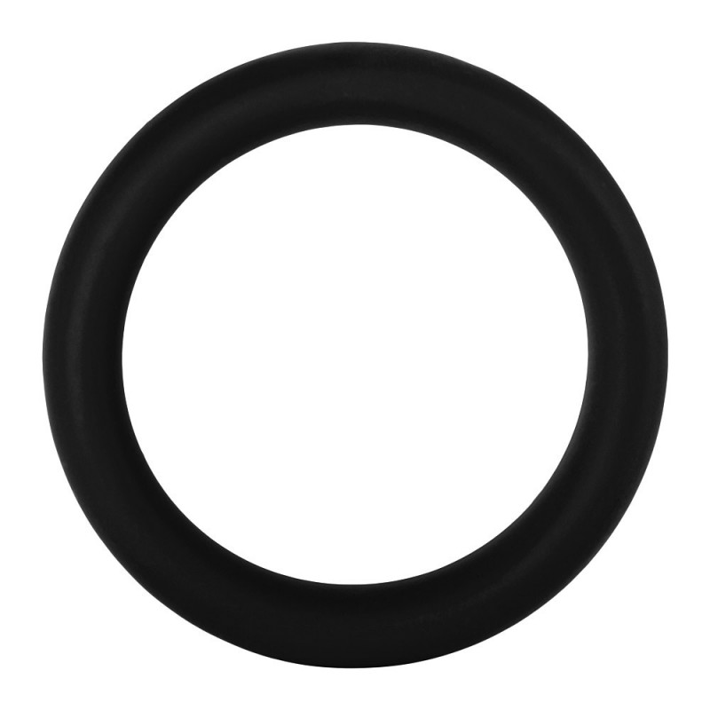 F-64: 50mm 100% Silicone Ring Wide Black - Large