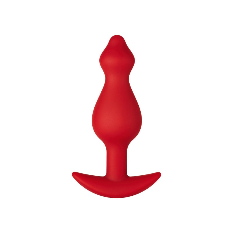 F-78: Pointee 100% Silicone Plug Red - Medium