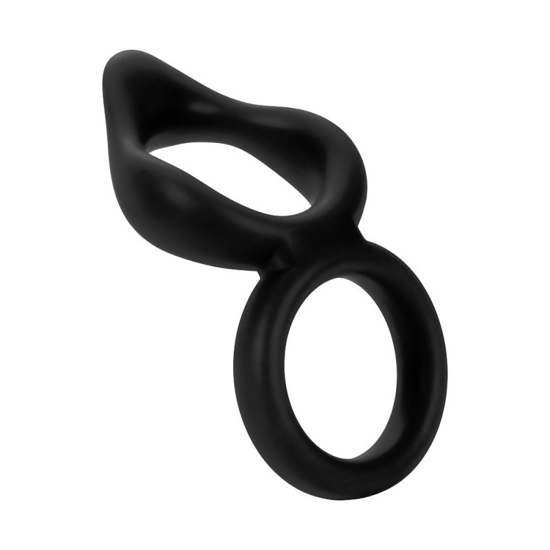 F-88: Double Ring 100% Liquid Silicone - Black