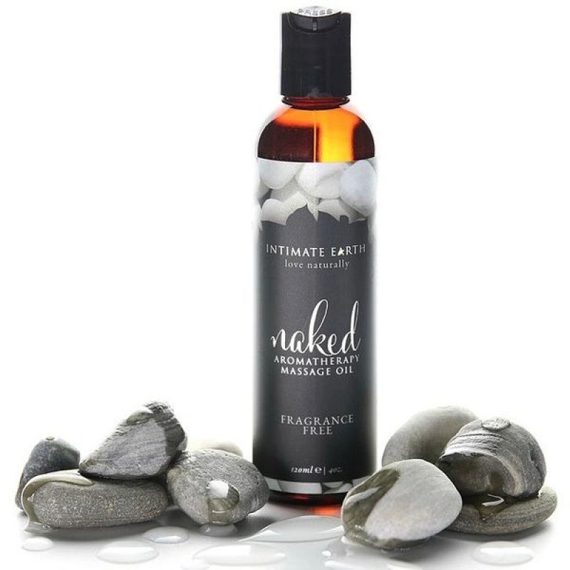 Intimate Earth Naked Aromatherapy Massage Oil 120ml - Naked - Fragrance Free
