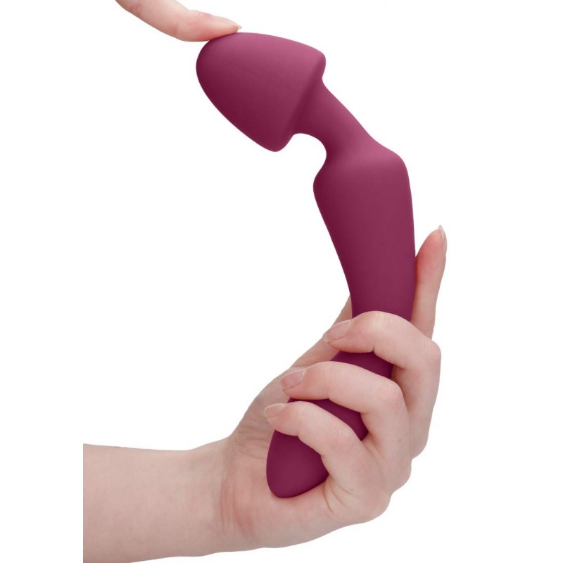 Jil Sasha Endless Flexible Double Motor Vibrating Wand - Pink