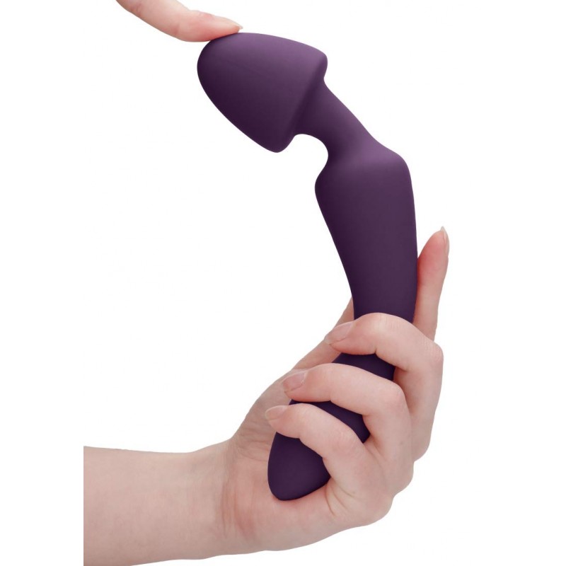 Jil Sasha Endless Flexible Double Motor Vibrating Wand - Purple