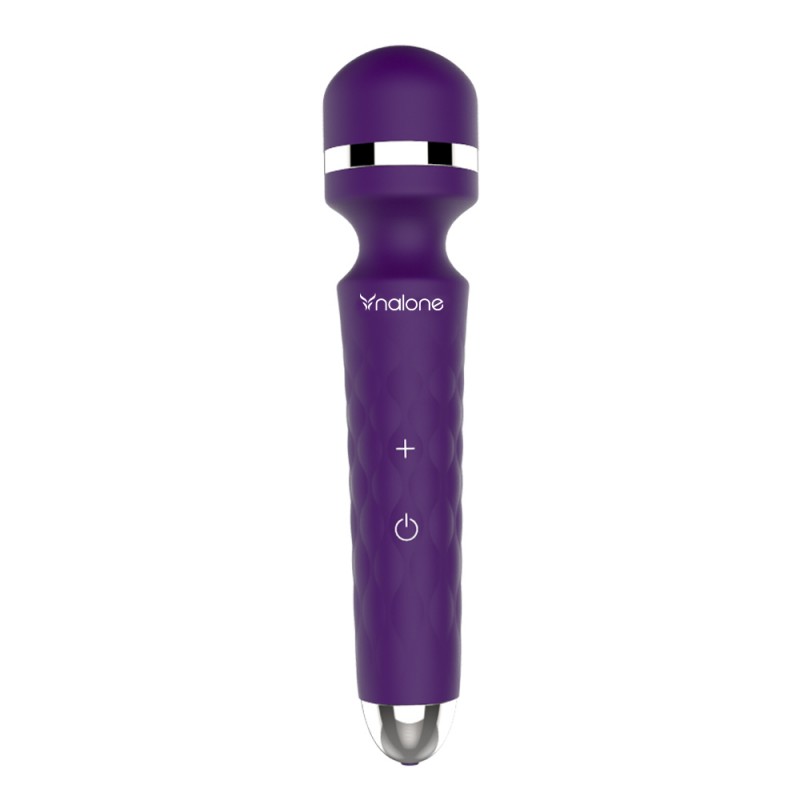 Nalone Rock 7-Mode  Silicone Personal Wand Massager Purple