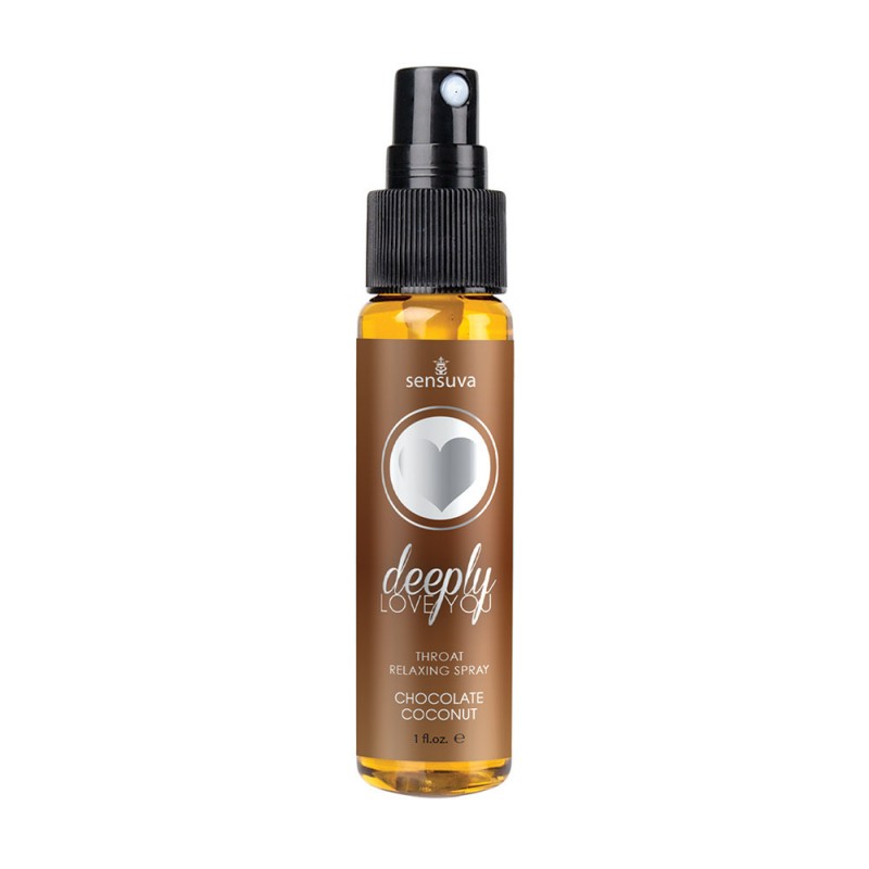 Sensuva Deeply Love You Throat Relaxing Spray - Chocolate Coconut 1oz