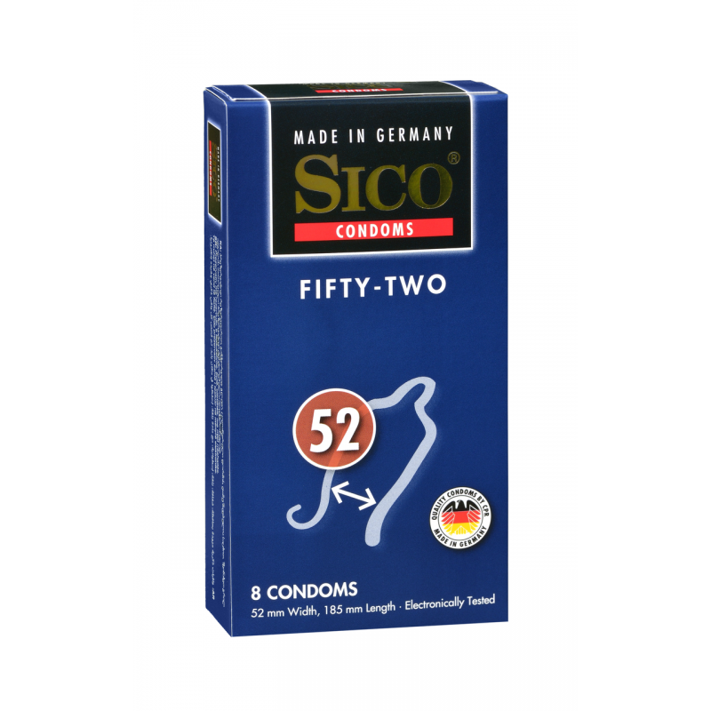Sico Safety 52 Condoms (8pc Box)