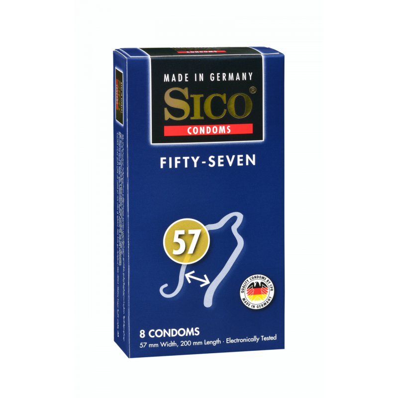 Sico Safety 57 Condoms (8pc Box)