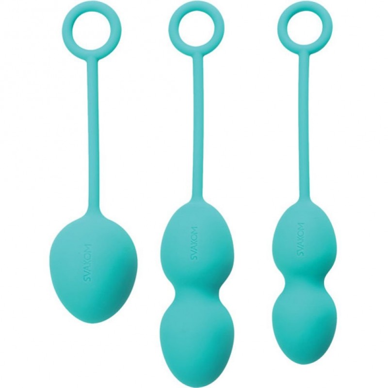 Svakom Nova Silicone Kegel Exercise Ben Wa Ball Set - Green