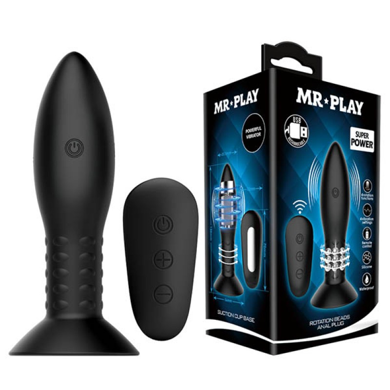 Mr. Play Rotation Beads Anal Plug