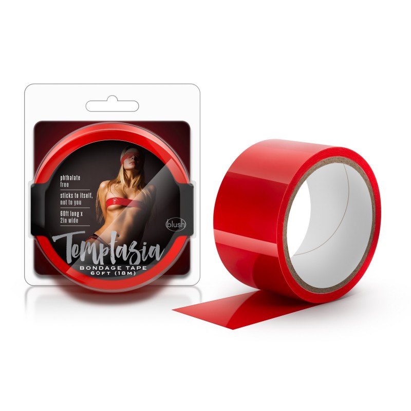 Temptasia Bondage Tape Red 18 Metres