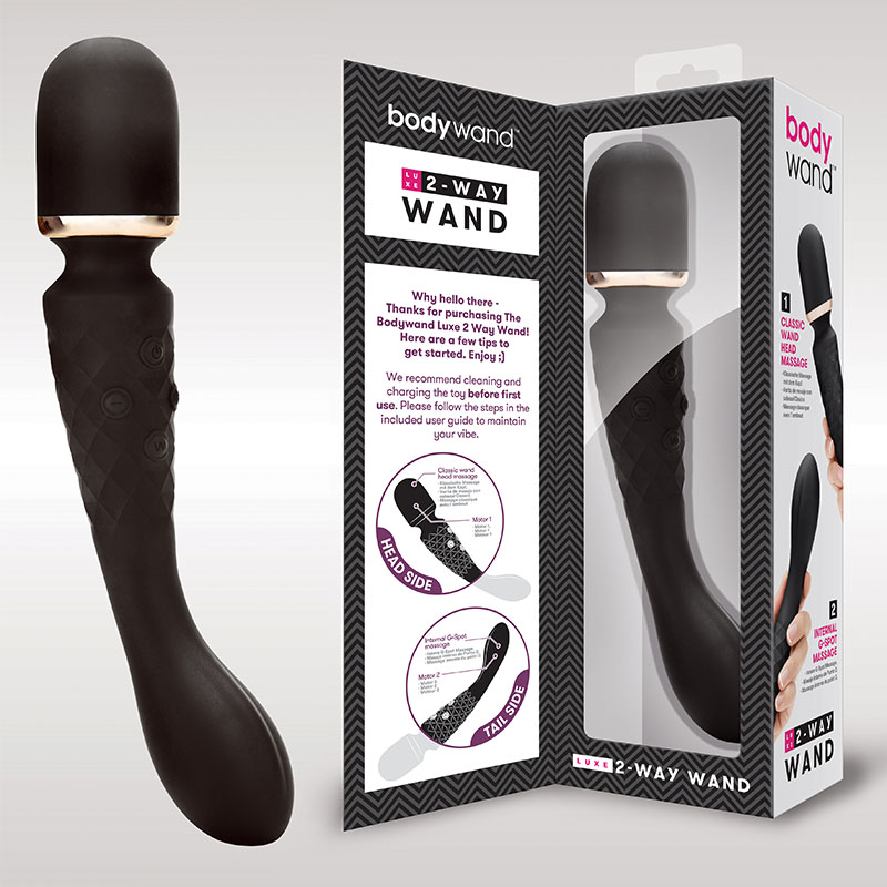 Bodywand Luxe 2-Way Wand - Black