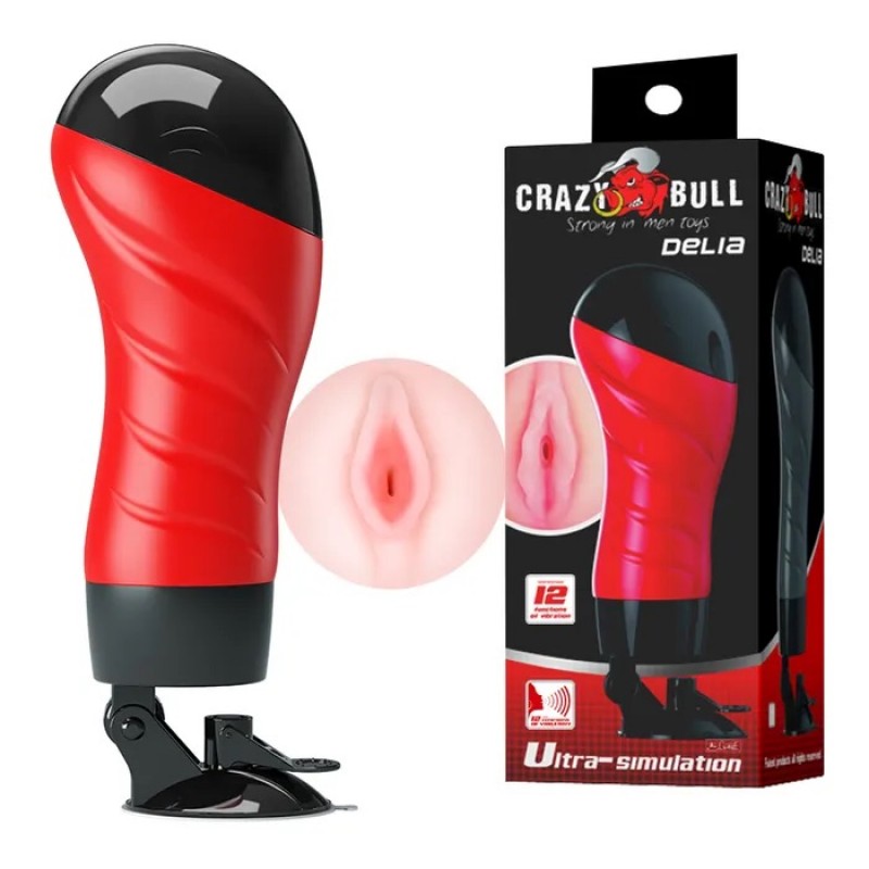 Crazy Bull Vibrating Stroker - Delia