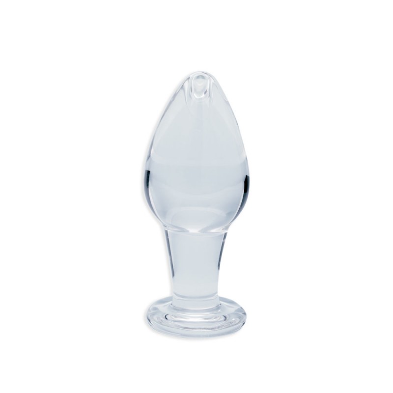 Clarity Utopian Bud Glass Butt Plug Clarity Utopian Bud Glass Butt Plug