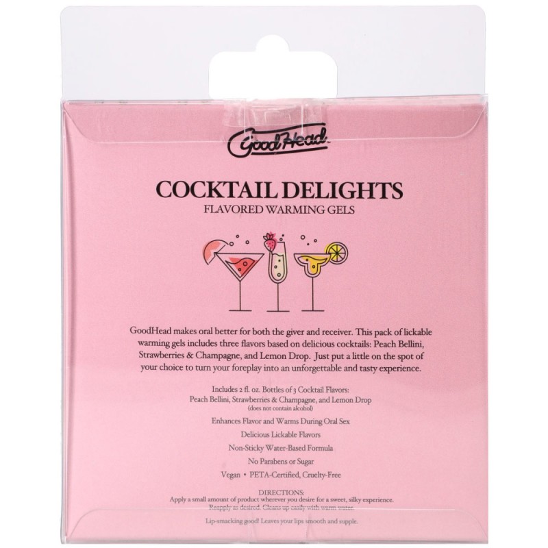 GoodHead Cocktail Delights Warming Gels - 3pk GoodHead Cocktail Delights Warming Gels - 3pk