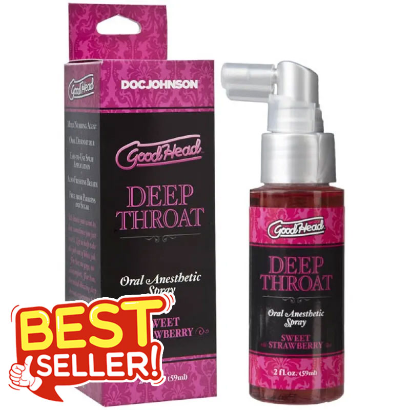 GoodHead Deep Throat Spray 59ml - Sweet Strawberry