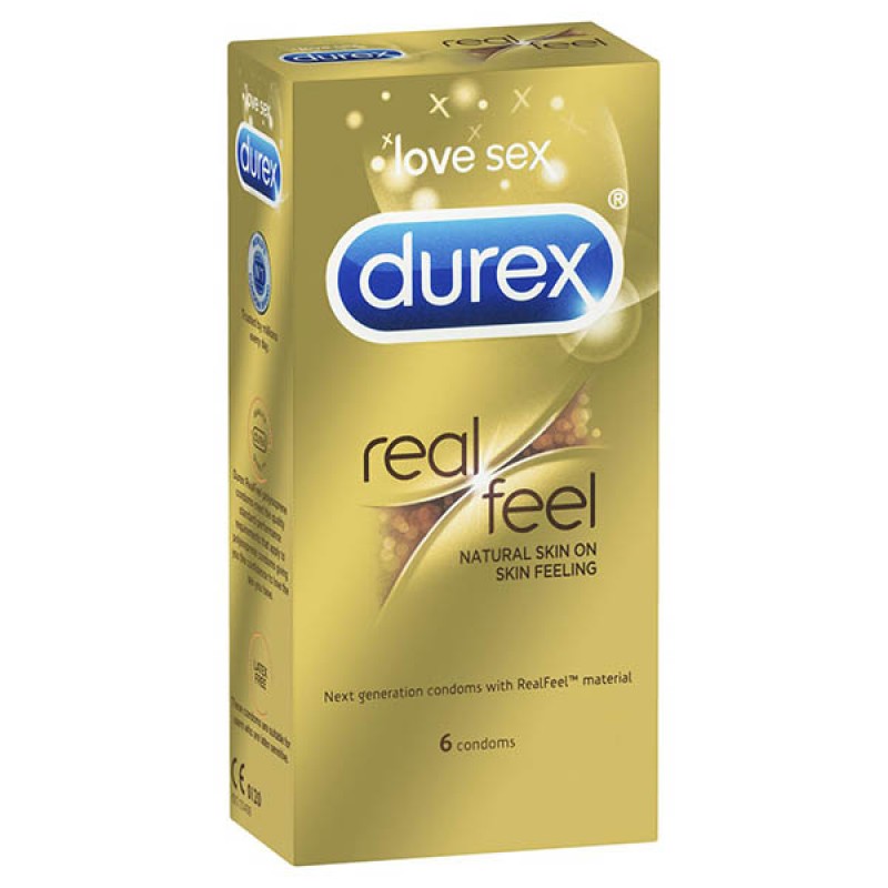 Durex RealFeel Extra Sensitive Condoms - 6 Pack