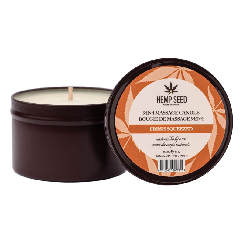 Hemp Seed 3-In-1 Massage Candle - Fresh Squeeze