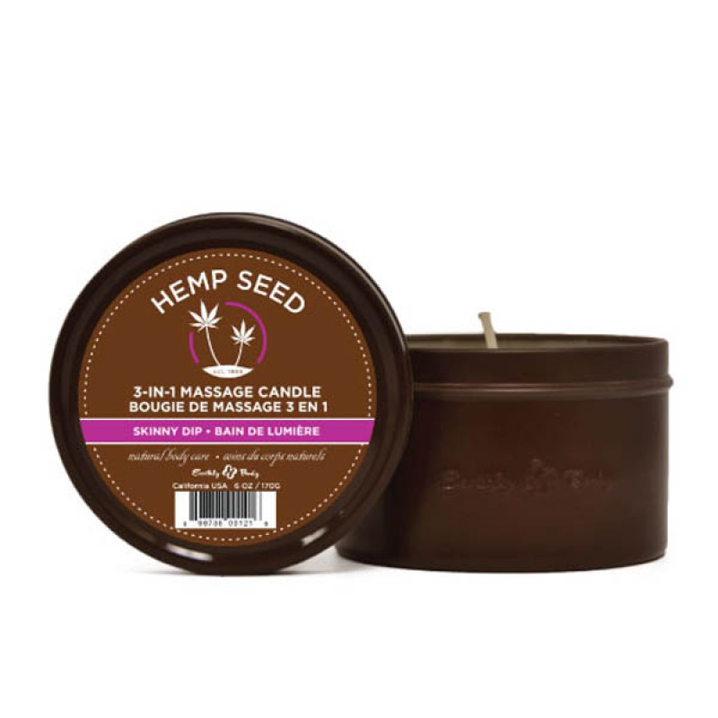 Hemp Seed 3-In-1 Massage Candle - Skinny Dip