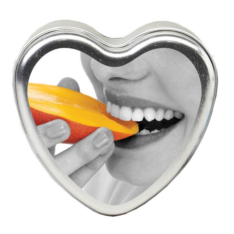 Edible Heart Massage Candle - Mango - 113g