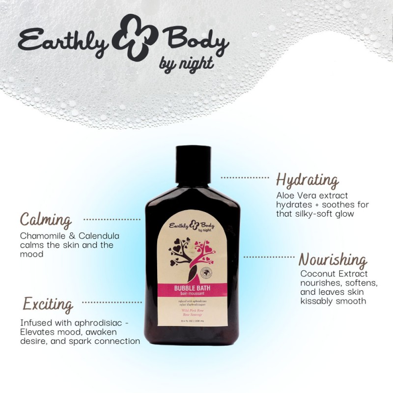 EB Hemp Seed Bubble Bath 250 ml - Wild Pink Rose EB Hemp Seed Bubble Bath 250 ml - Wild Pink Rose