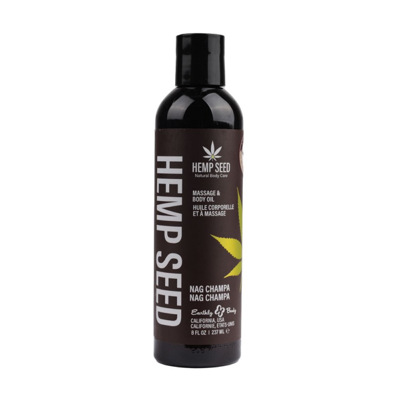 Hemp Seed Massage & Body Oil 237 ml - Nag Champa